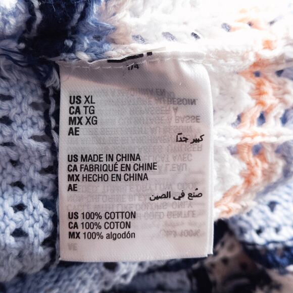 INC International Concepts Women’s Sweater XL Boho Coastal Casual Retro Striped - Picture 8 of 10